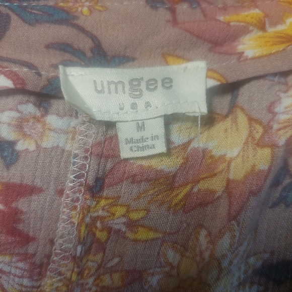 Umgee Multicolor Patchwork Blouse - Picture 4 of 4